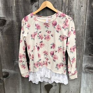 Long sleeve floral shirt